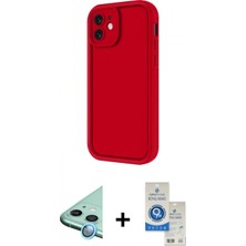 İlk El Grup Pilelistore™ iPhone 11 Kılıf Yankı Yansıma Özel Seri - Şeffaf Royal Nano Ekran Koruyucu + Raze Metal Kamera Lens - Mı