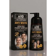 Xi10 (Black/Siyah) Beyaz Kapatıcı Şampuan, Saç Siyahlaştıran Şampuan (Anti White Formula) 300 Ml.