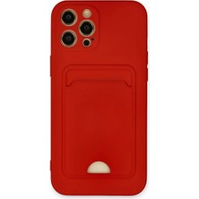 Yavuz Group Newface Apple iPhone 12 Pro Max Kılıf Kelvin Kartvizitli Silikon - Kırmızı