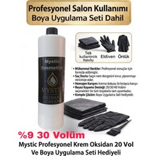Mystic Profesyonel Krem Oksidan 1000 ml 30 Volüm % 9 - Boya Uygulama Seti Hediyeli