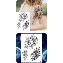 Çicek Model Göğüs Altı Tribal Kol Bacak Göbek Bel Bölgesi Sırt Vücut Geçici Dövme Tattoo