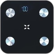 Fadem Store Siyah Bluetooth Baskül, Dijital Mobil Uygulama ile Vücut Ölçümü