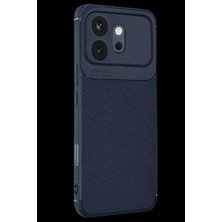 Mudanis Huawei Honor 600 Auto Focus Karbon Kapak - Lacivert