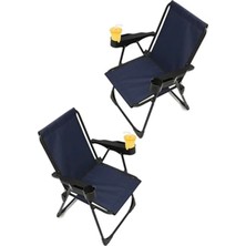 Fadem Store Lüks Piknik Sandalyeleri, Bardaklıklı ve Konforlu