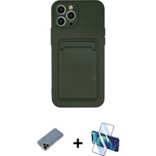 İlk El Grup Pilelistore™ iPhone 12 Pro Max Kılıf Vadi Çizgi Prime - Siyah 3D Antistatik Cam Ekran Koruyucu + Shine Kamera Lens Koruma Cam - Sh