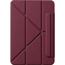 Yavuz Group Newface Apple iPad 2025 10.9 10.nesil (A16) Edz Manyetik Standlı Tablet Kılıfı - Mürdüm