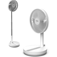 Fadem Store Şarj Edilebilir Katlanabilir Vantilatör, Ultra Sessiz ve 4 Hız Kademesi ile Doğal Rüzgar
