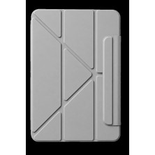 Mudanis Apple Ipad 2025 10.9 10.nesil (A16) Edz Manyetik Standlı Tablet Kılıfı - Gri