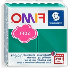 Fadem Store Fimo Soft Modelleme Kili: 57 gr Zümrüt Yeşili ile Yaratıcı Projeler Için