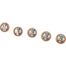 Fadem Store 15 mm Köpek Düğmesi, 4 Adet Somon Renkli