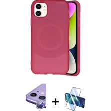 İlk El Grup Pilelistore™ iPhone 11 Kılıf Ufuk Serisi - Siyah 3D Antistatik Seramik Nano Ekran Koruyucu + Raze Metal Kamera Lens - Mr