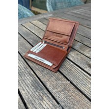 Dodo4men Hakiki Deri Bozuk Paralı Erkek Cüzdan (12CM x 9cm)