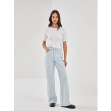 LC Waikiki Indigo Wideleg Kadın Jean Pantolon