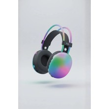 Divex Bluetooth Kablosuz Kulak Üstü Kulaklık - Yumuşak Rgb Işıklı Kablosuz Kulaklık HD40