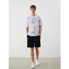 LC Waikiki Siyah Slim Fit Erkek Spor Şort