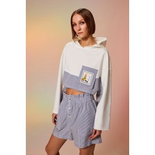 Berrin Kadın Relaxed Fit Pamuklu Düğmeli Siyah Şort 124Y02002119-SİYAH