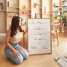 Pegziz Cerrahi Neşter Patent Tablosu Tıbbi Duvar Dekor Tablo
