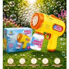 Depomiks Otomatik Pilli Işıklı Köpük Tabancası Otomatik Işıklı Baloncuk Tabanca Bubble Gun Çocuk Oyuncağı