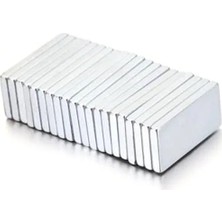 Fadem Store Güçlü Neodyum Mıknatıs 10 Adet 20MM x 10MM x 2mm Köşeli Tasarım