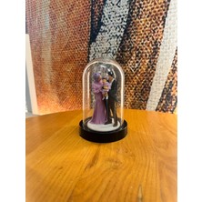 Makinafleo Fanus Içinde Kişiye Özel 3D Çekirdek Aile Figür (10CM)