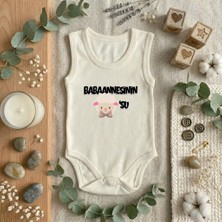 Baby Sena Babysena Babaannesinin Kuzusu Baskılı Kolsuz Kız/erkek Bebek Body (0-3 Yaş)