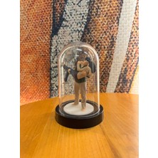 Makinafleo Fanus Içinde Kişiye Özel 3D Çift Figür (10CM)