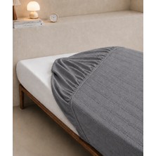 Pera Deluxe Lastikli Çarşaf Jakarlı Nefes Alan Yumuşak Kumaş Kaymaz Tam Kenar Lastikli Tek Kişilik ve Çift Kişilik Yatak Örtüsü Çarşaf