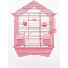 Ecotrend Ev Çatılı Kafes Pembe Ful Boya 300 Seri