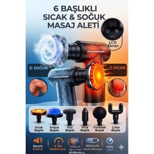 Divex Sıcak & Soğuk Terapili Masaj Tabancası – Şarjlı, 4 Başlıklı Profesyonel Masaj Aleti