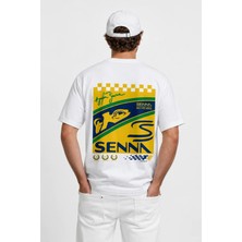 Book OrBook Senna Brazıl Edıtıon | %100 Pamuk Sırt Baskılı Heavy Cotton Premıum Kalite T-Shırt (Y352)