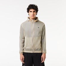 Lacoste Erkek Kapüşonlu Krem Mont