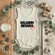 Baby Sena Babysena Halasının Birtanesi Baskılı Kolsuz Kız/erkek Bebek Body (0-3 Yaş)