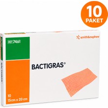 BACTIGRAS Bactıgras Yara Örtüsü 15×20CM (10 Paket)