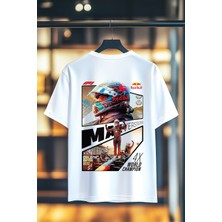 Book OrBook Max Verstappen Redbull Racıng  | %100 Pamuk Sırt Baskılı Heavy Cotton Premıum Kalite T-Shırt (Y363)