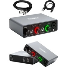 Fadem Store USB Stüdyo Ses Kartı, 24BIT/192KHZ Yüksek Kalite