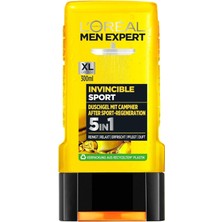 L'Oréal Paris Men Expert Duş Jeli ve Şampuanı, Vücut, Saç ve Yüz Temizliği Için, Saçı Kurutmadan Temizler / Spor Sonrası Kasl