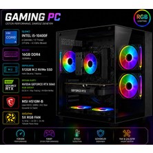 Apphirex Blood X15 I5-10400F 16GB Ram 512GB M2 SSD RTX5060 Masaüstü Oyun Bilgisayarı