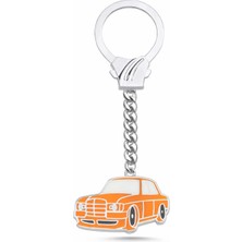 Silverize Mercedes 200 D Gümüş Anahtarlık T15
