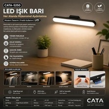 Ct 5249 Şarjlı Kumru LED Aplik 3 Renk Dimmerli