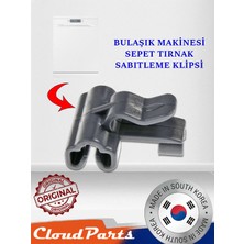 CloudParts Samsung Bulaşık Makineleri ile Uyumlu Sepet Tırnak Sabitleme Klipsi (Uyumluluğunu Sorunuz) C08