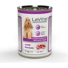 Lavital Kuzu Etli ve Balkabaklı Yaş Yavru Köpek Maması 395GR