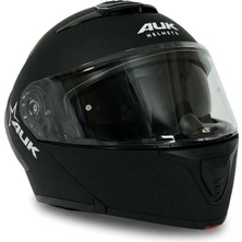Auk Mat Siyah Kask