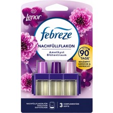 Febreze 3VOLUTION Ametist Çiçek Rüyası Kokulu Fiş Dolum Şişesi 20 Ml, 90 Gün Kokularla Mücadele Için 3 Değiş