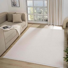 Pera Halı Krem Ton Sür Ton Kabartmalı Modern Halı - MK0556KRL