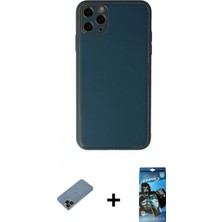 İlk El Grup Pilelistore™ iPhone 11 Pro Kılıf Yadigar Klasik - Siyah 34D Izgaralı Cam + Shine Kamera Lens Koruma Cam - Sh