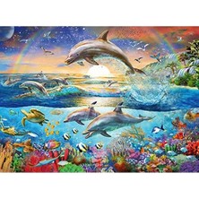 Fadem Store 300 Parça Yunuslar Temalı Puzzle - Eğlenceli Zeka Geliştirme