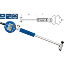 Dasqua 10-18MM Yüksek Hassasiyetli Dijital Silindir Komparatör 0.001MM 5612-2010