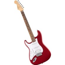 Fadem Store Hss Yapısında Elektro Gitar, Beyaz Vuruş Tahtası ve Kırmızı Gövde