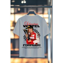 Book OrBook Sebastıan Vettel | %100 Pamuk Sırt Baskılı Heavy Cotton Premıum Kalite T-Shırt (Y364)