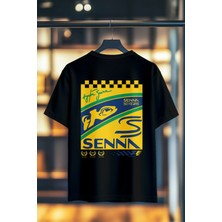 Book OrBook Senna Brazıl Edıtıon | %100 Pamuk Sırt Baskılı Heavy Cotton Premıum Kalite T-Shırt (Y352)